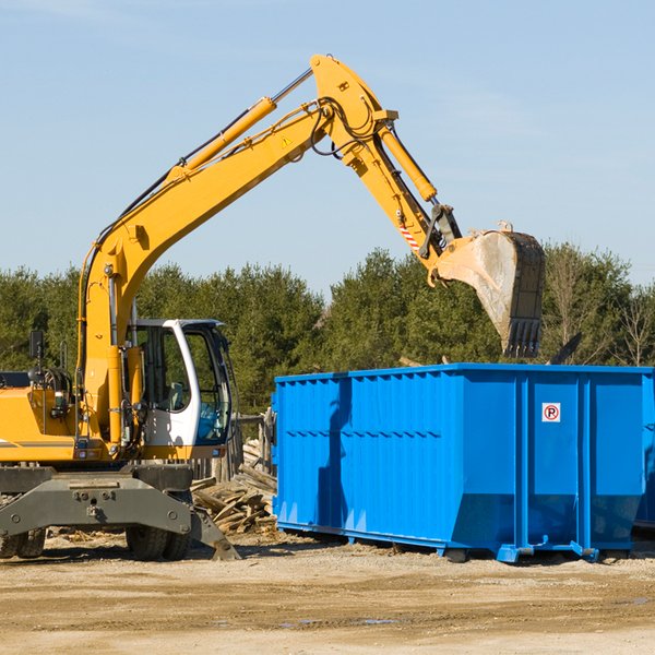 what size residential dumpster rentals are available in Washington